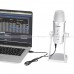 ไมโครโฟนบันทึกเสียงในห้องอัด USB Microphone iOS, Android, PC, Mac  เสียงชัดเจนคมชัด